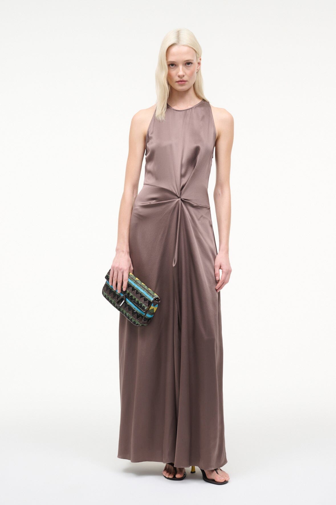 JAELYN SILK DRESS | MINK