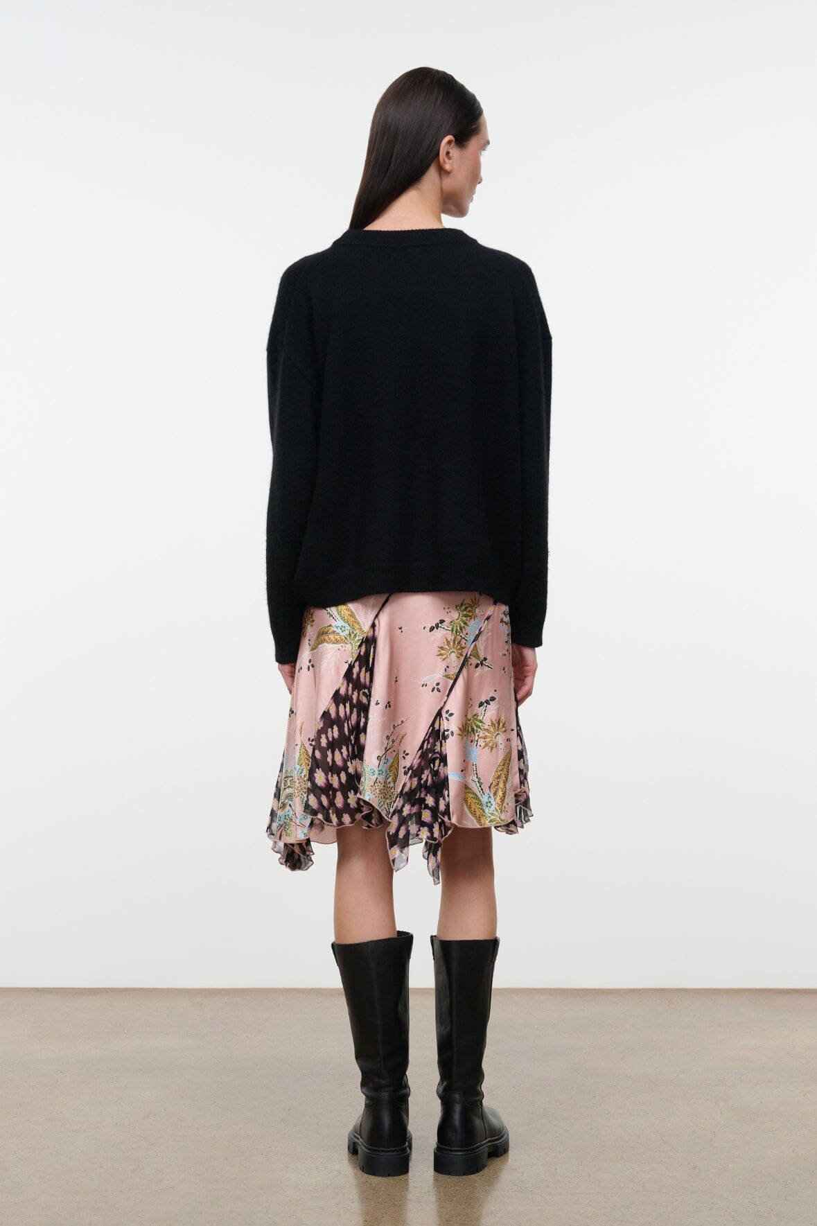 REANNAH SILK SKIRT | TAPESTRY ROSE MULTI