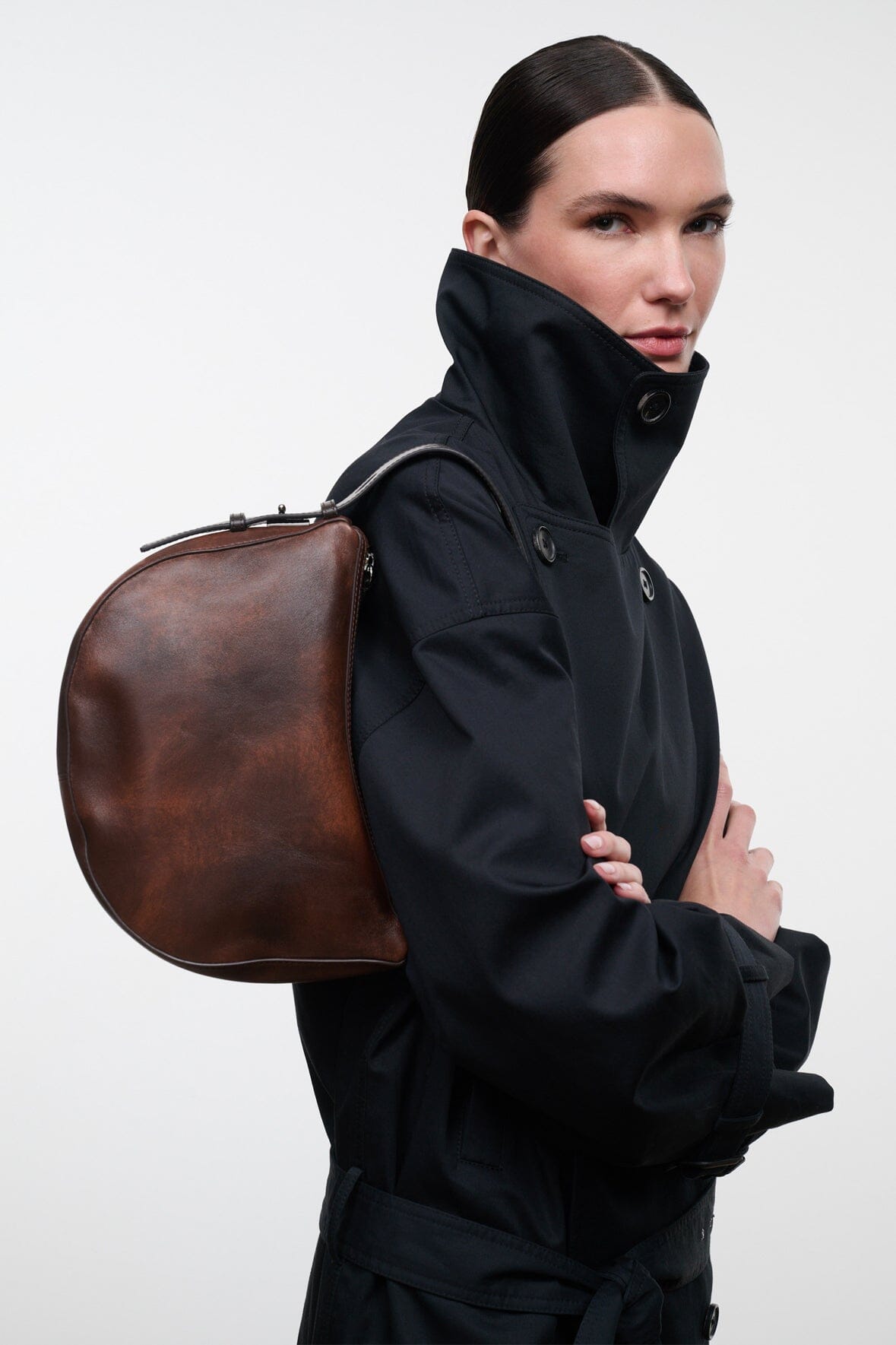 Levi Bag | Espresso Distressed