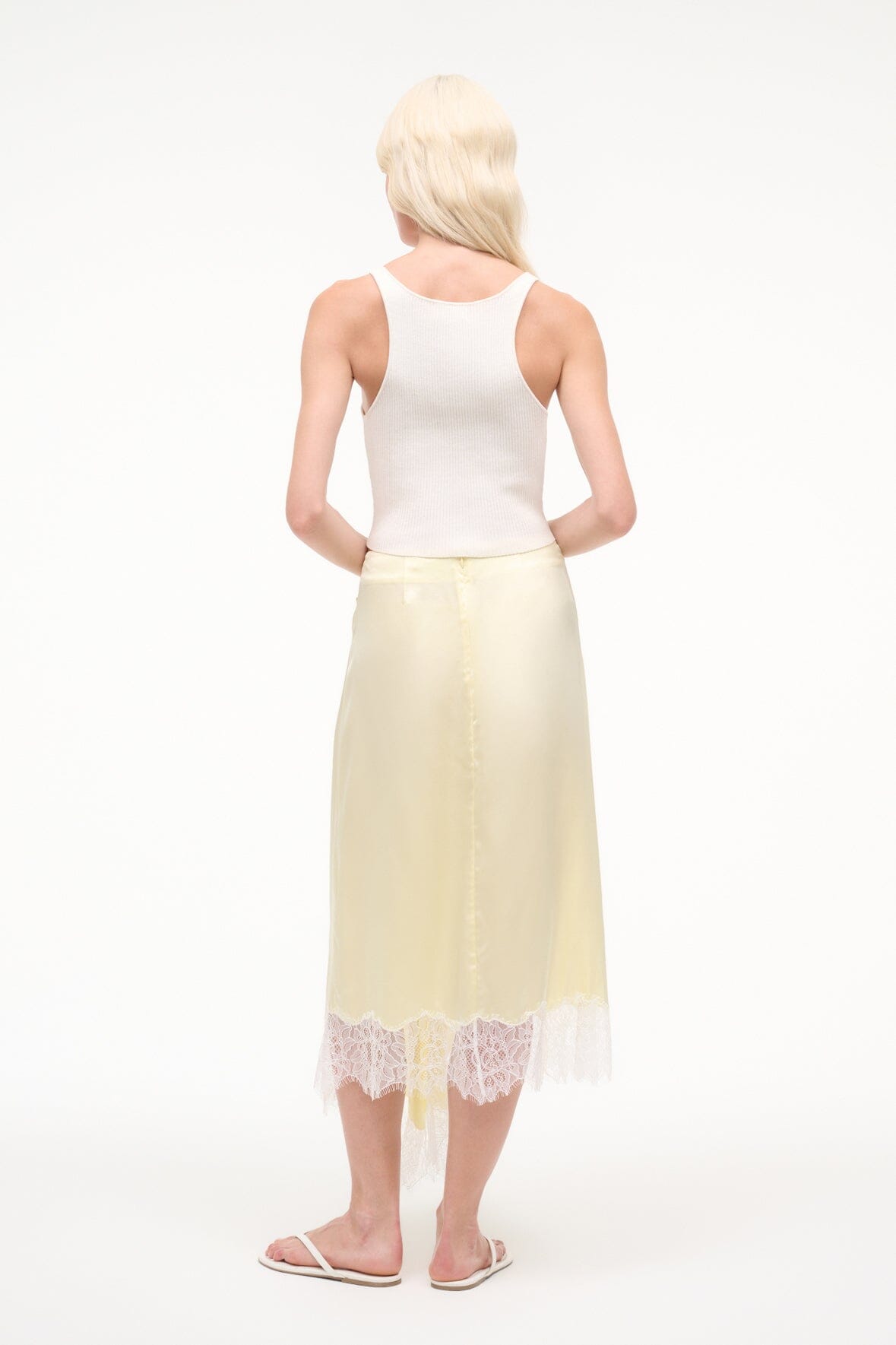 SONOMA SILK SKIRT | KEY LIME