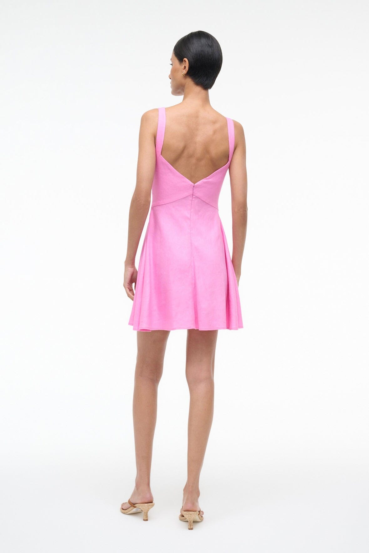 MADISON LINEN MINI DRESS | ORCHID