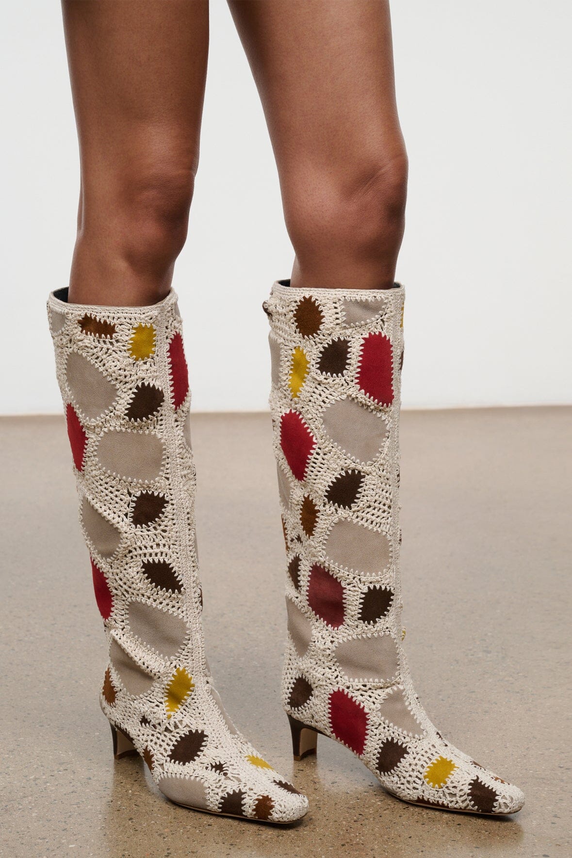 Wally Boot | Suede Patchwork