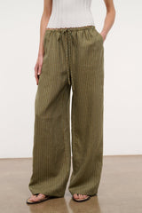 MATEO LINEN PANT | PORTO STRIPE