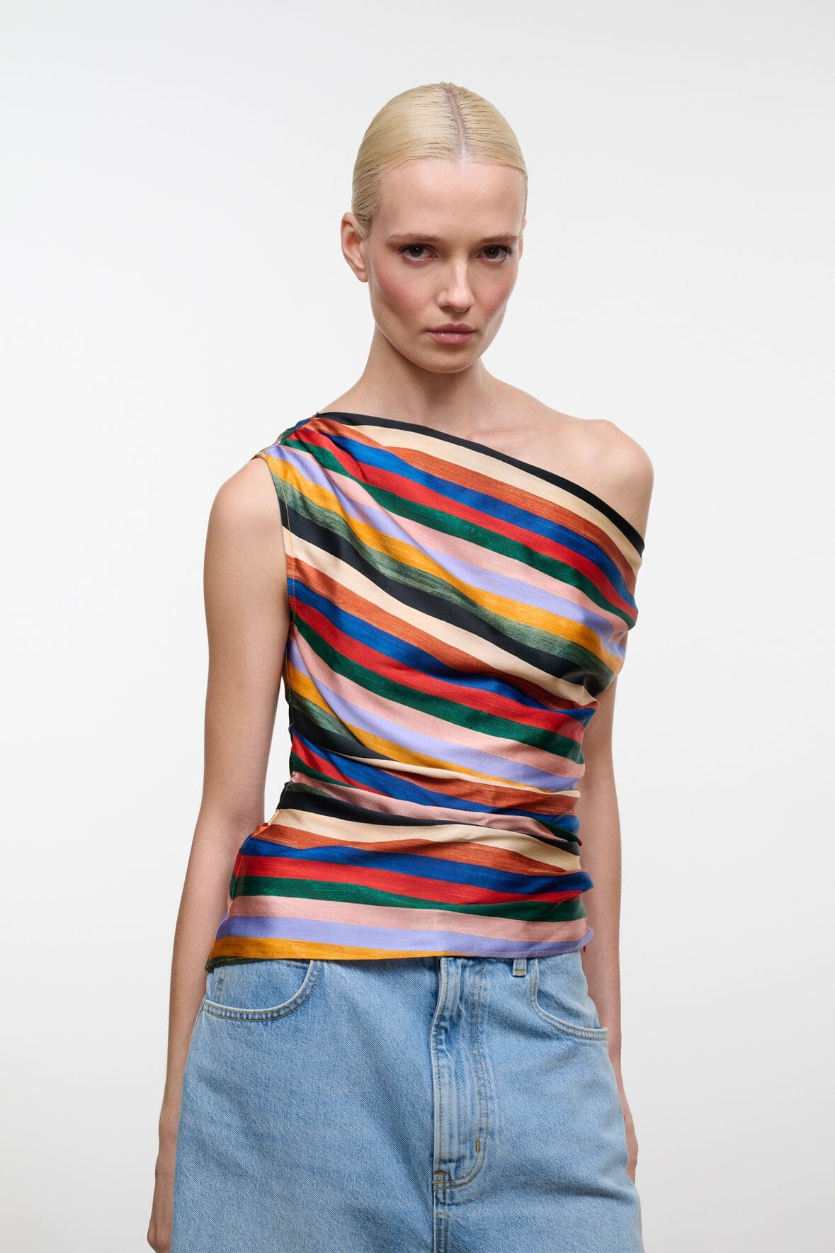 PHARE SILK TOP | ARTIST STRIPE