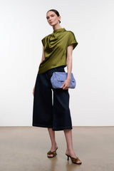 DAVINA SILK TOP | PEAR