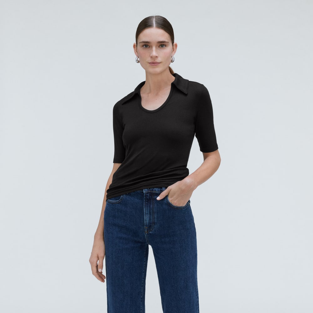 The Super-Soft Short Sleeve Polo | Black