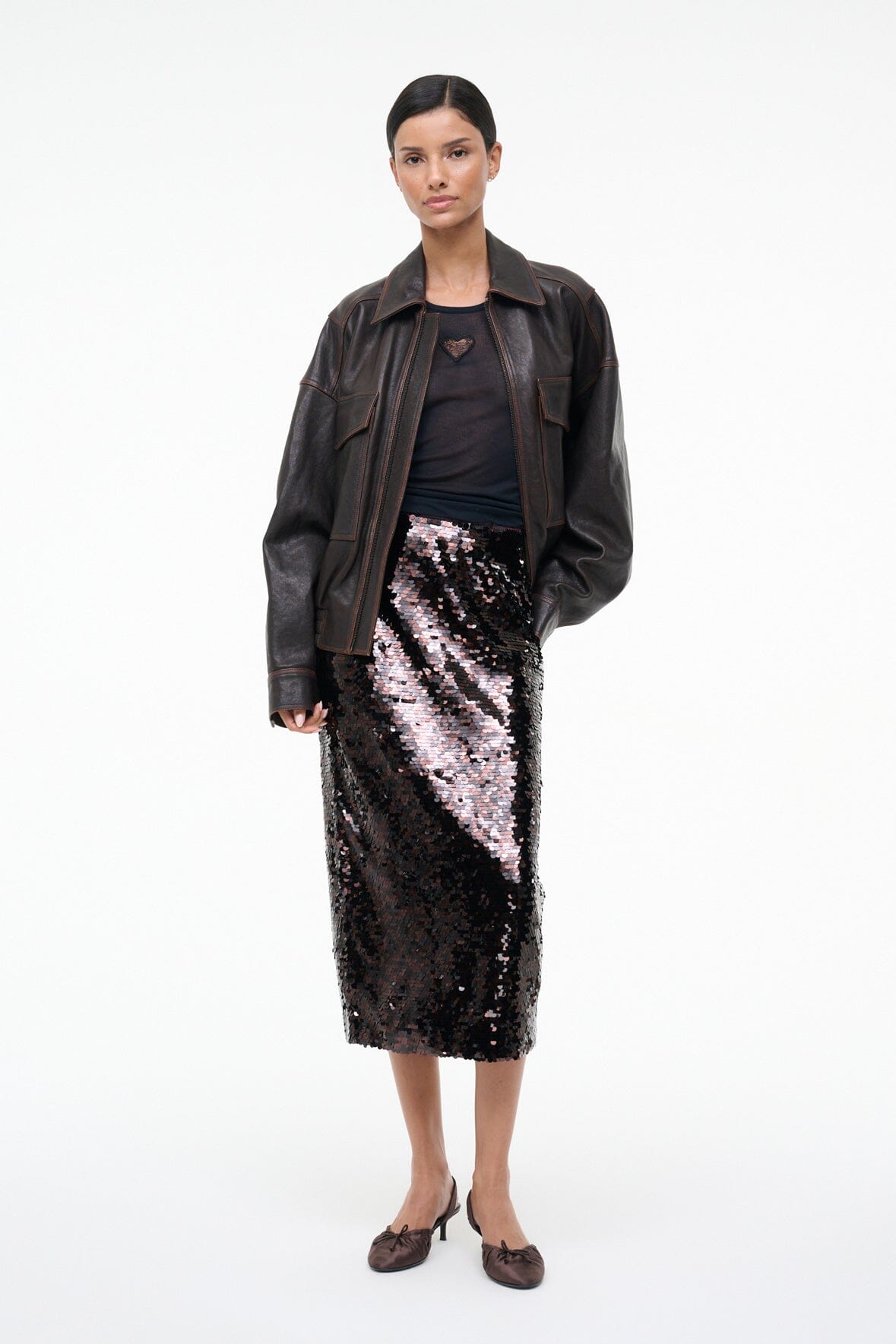 CIARA SKIRT | ESPRESSO BLACK