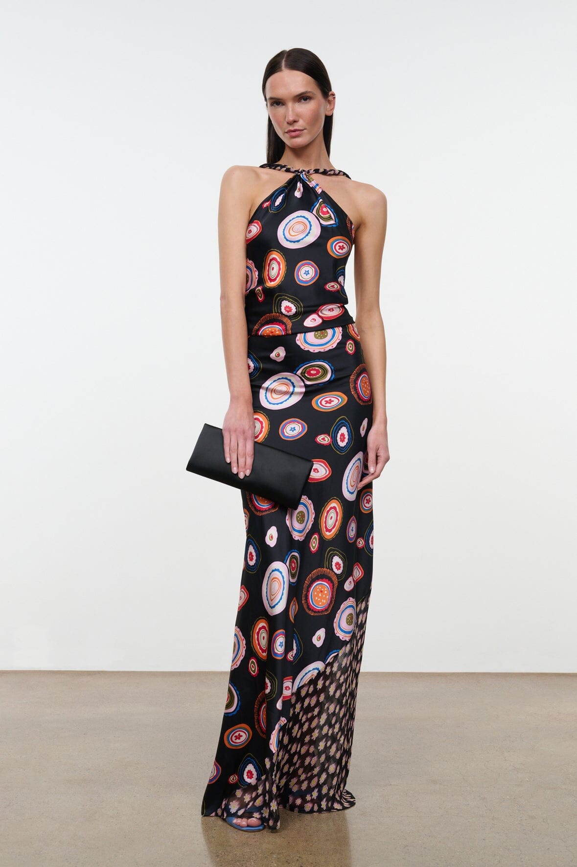 CHARLI SILK DRESS | MILLEFIORE MULTI