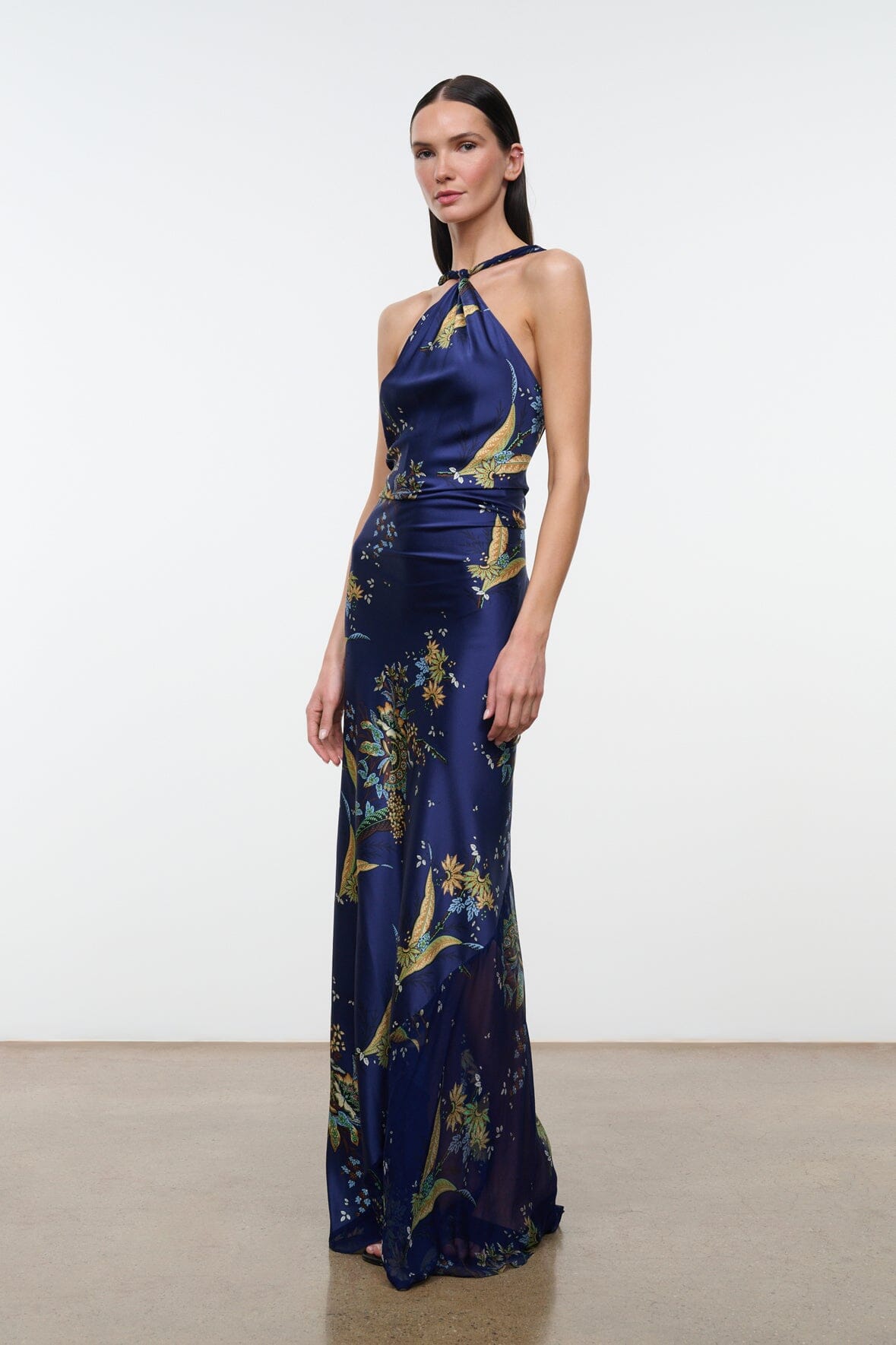 CHARLI SILK DRESS | TAPESTRY MIDNIGHT