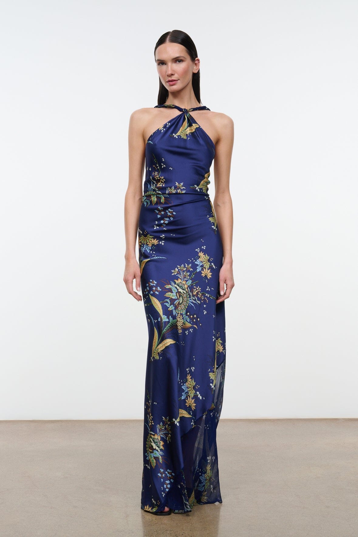 CHARLI SILK DRESS | TAPESTRY MIDNIGHT