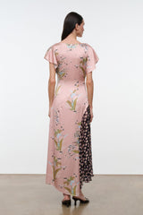 FAWN SILK DRESS | TAPESTRY ROSE MULTI