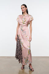 FAWN SILK DRESS | TAPESTRY ROSE MULTI