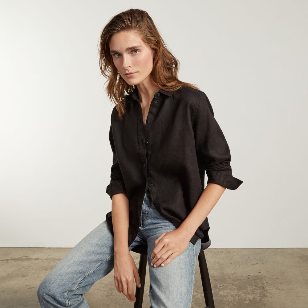 The Must-Have Shirt in Linen | Black