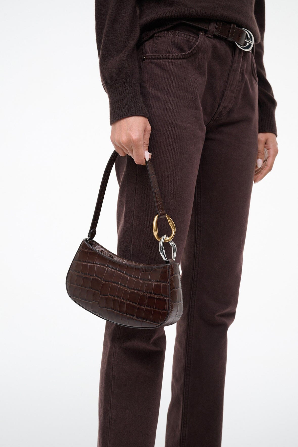 Ollie Bag | Espresso Croco