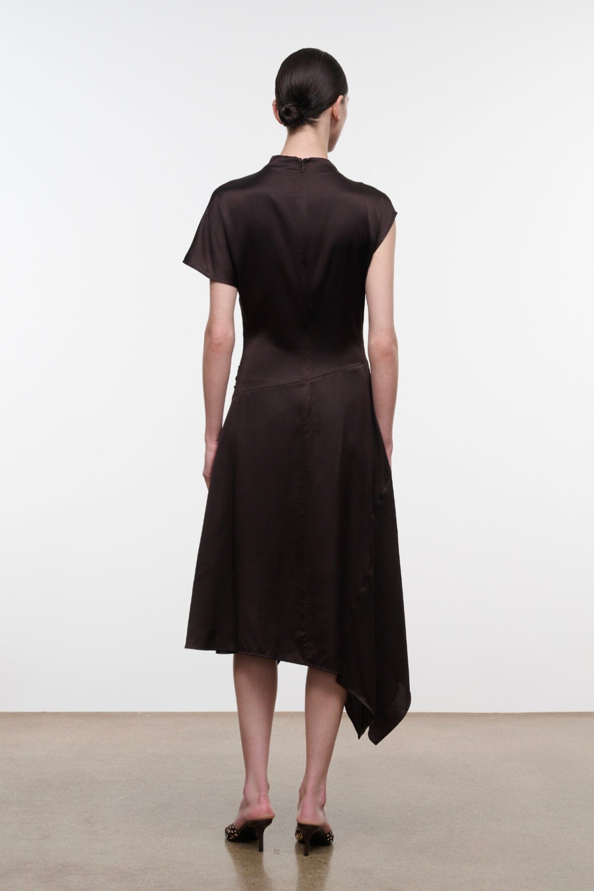 DAVINA SILK DRESS | EARTH