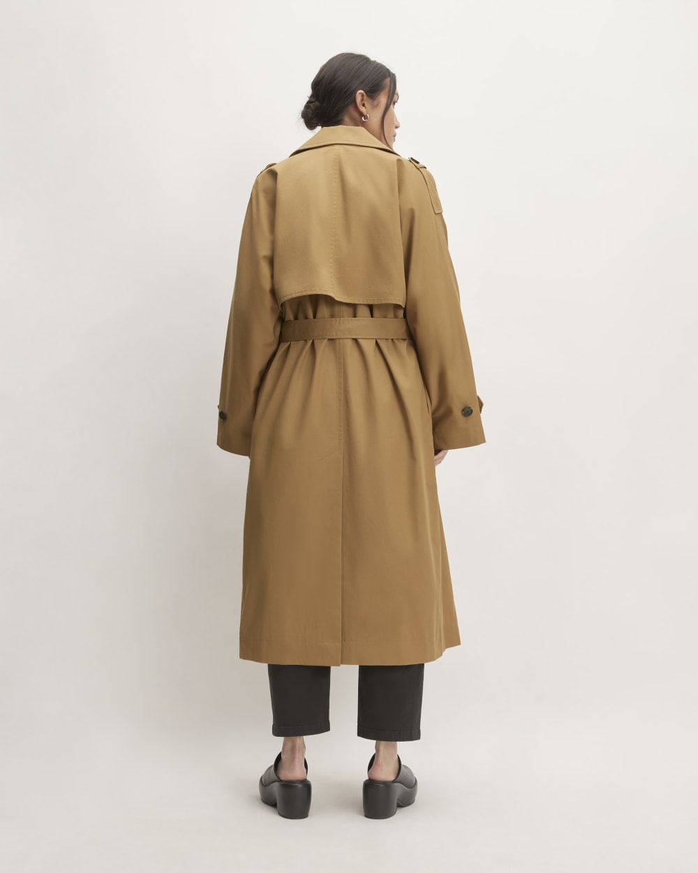 The Cotton Long Trench Coat | Toasted Coconut