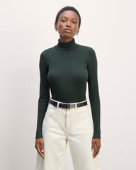 The Luxe Rib Turtleneck | Scarab