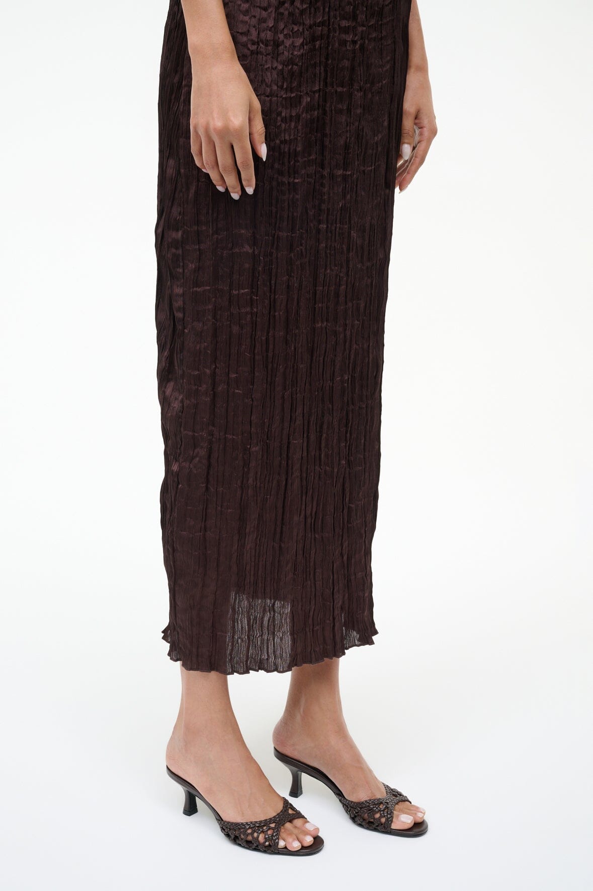 BRIGITTE LEATHER MULE | ESPRESSO KNOTTED