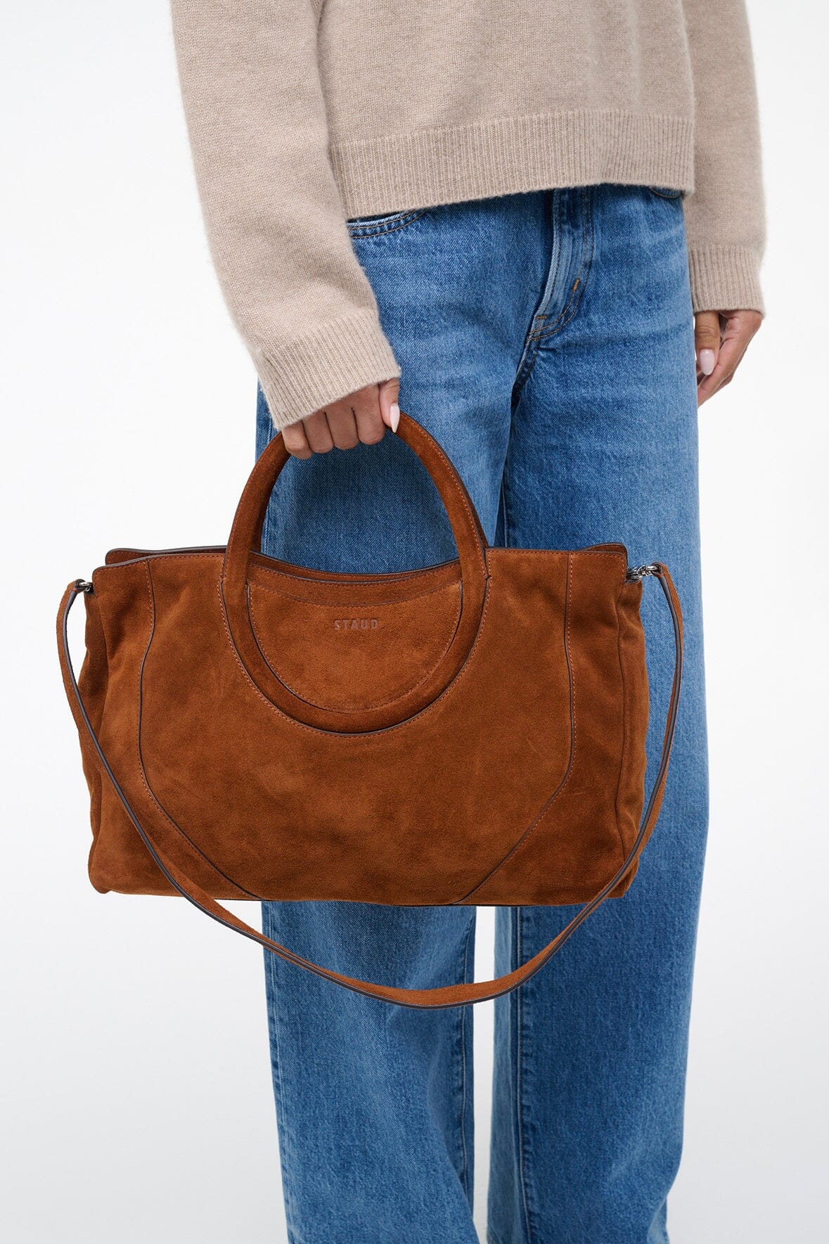Maude Satchel | Tabac Suede