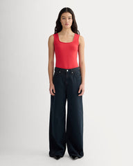 The Form Square-Neck Bodysuit | Classic Red