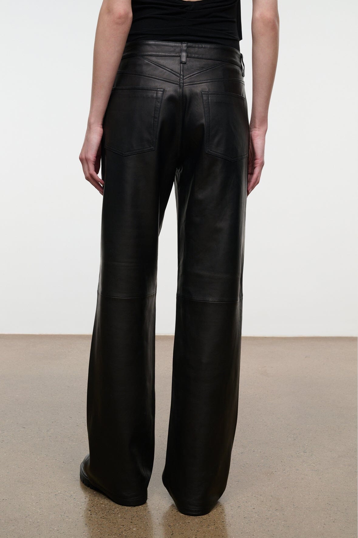 GUS LEATHER PANT | BLACK