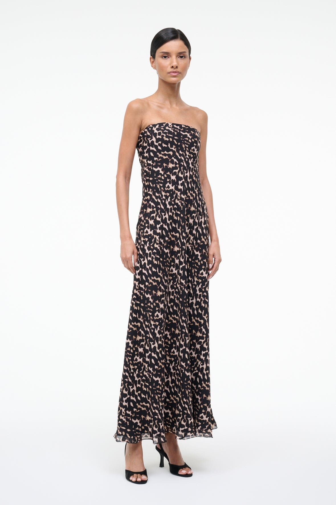 CASSIE SILK DRESS | TORTOISE
