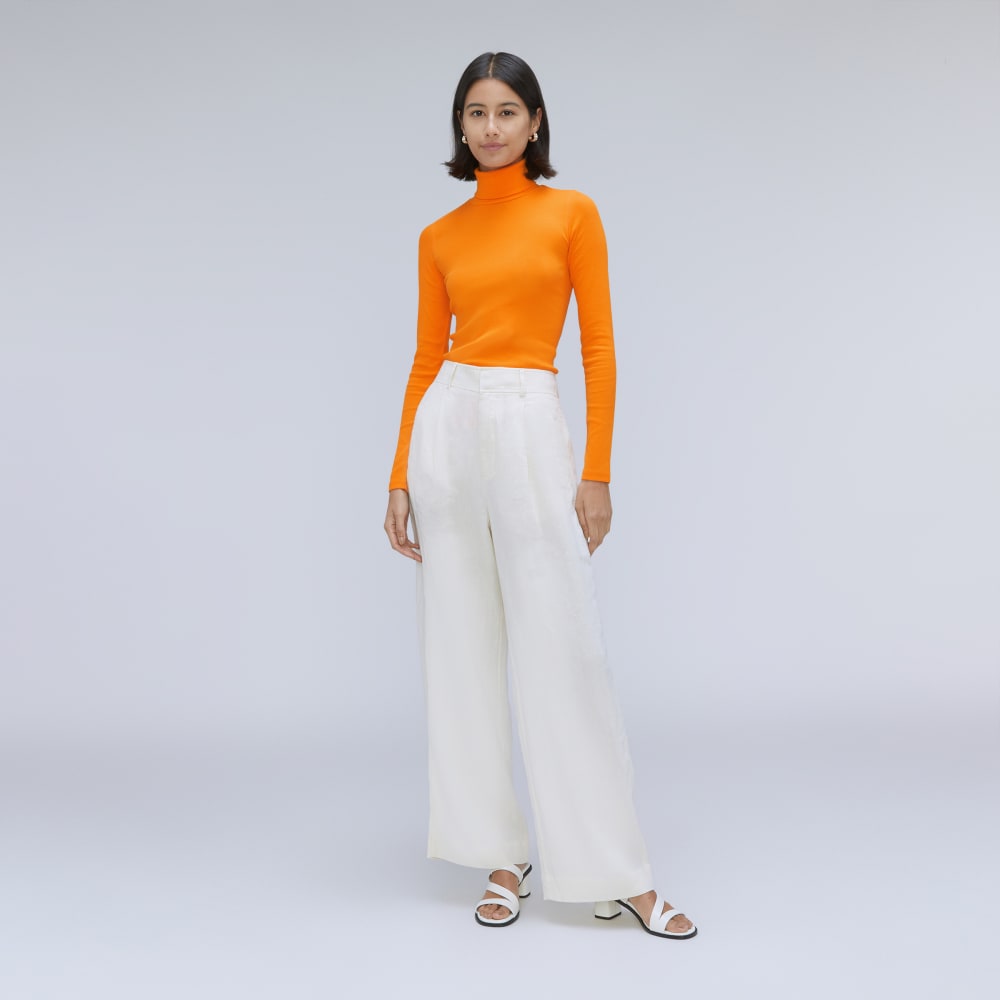 The Luxe Micro-Rib Turtleneck | Turmeric