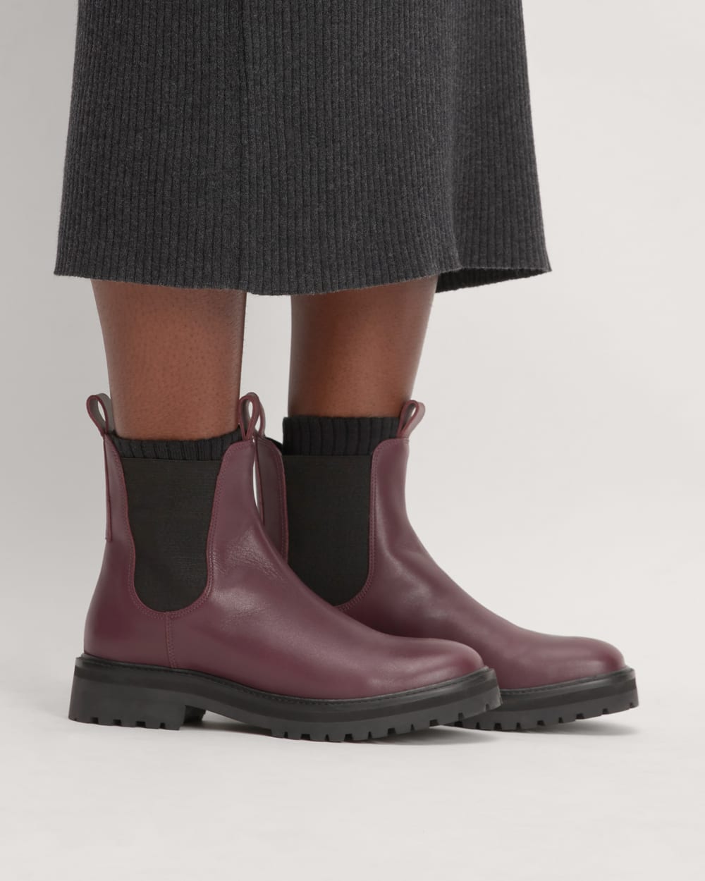 The Lug Chelsea Boot | Bordeaux