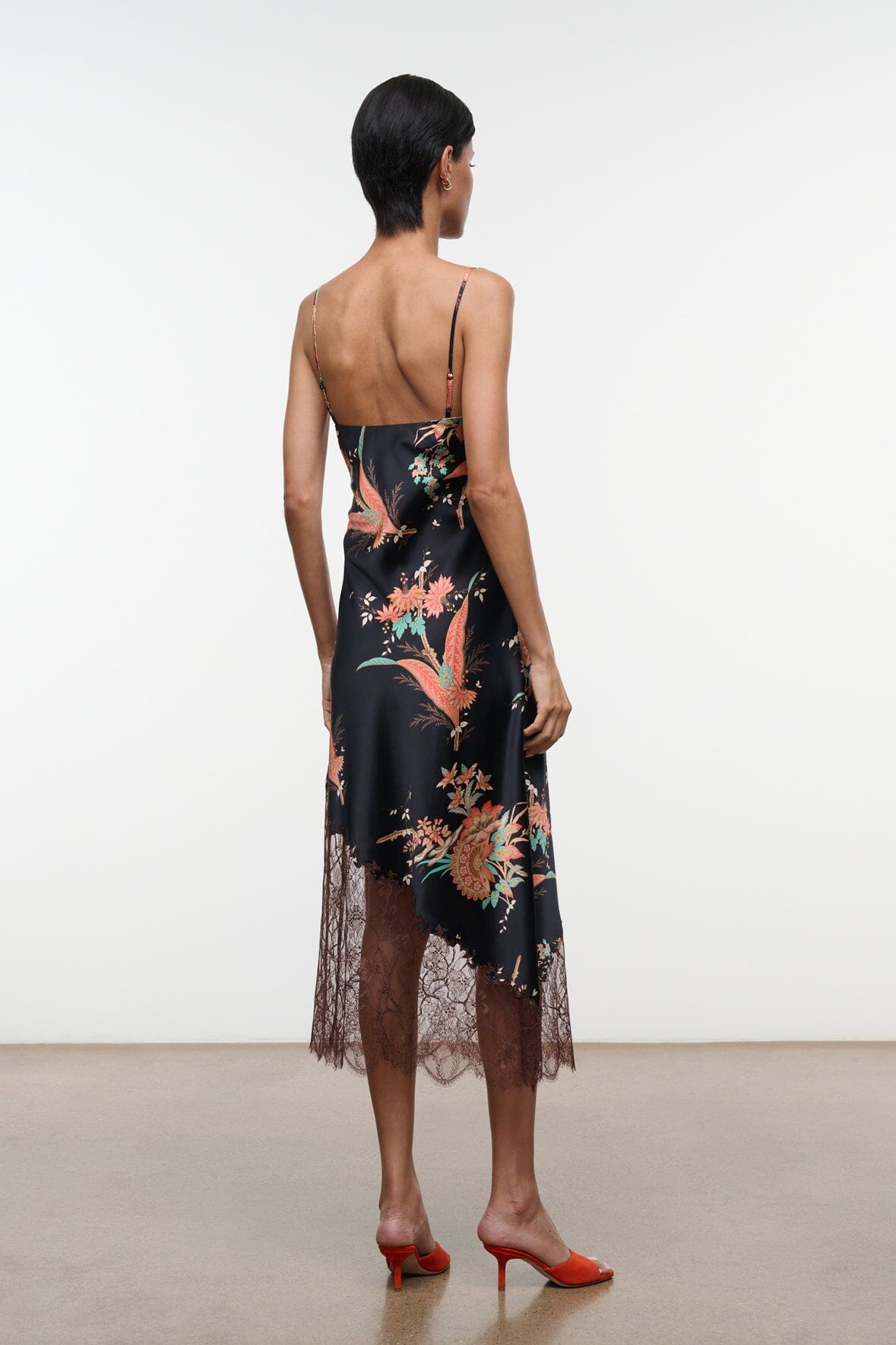 LARA SILK DRESS | TAPESTRY NOIR
