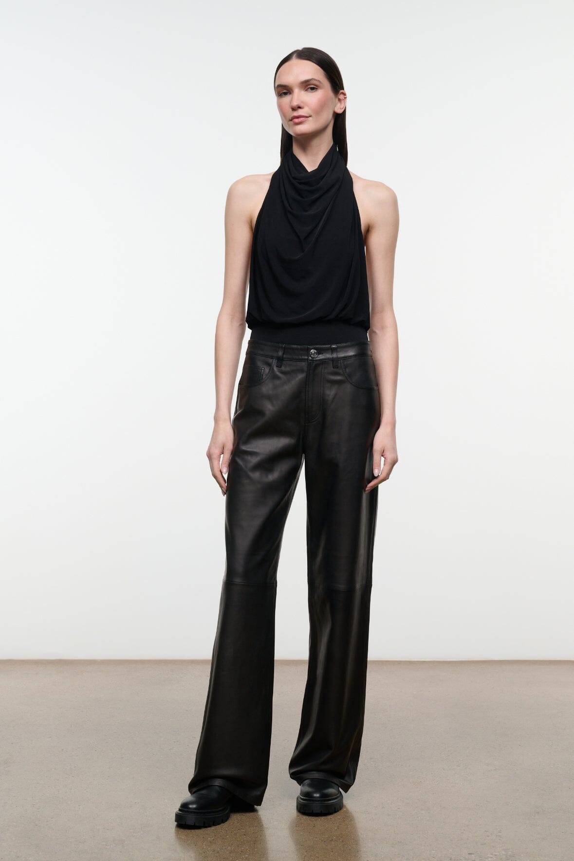 GUS LEATHER PANT | BLACK