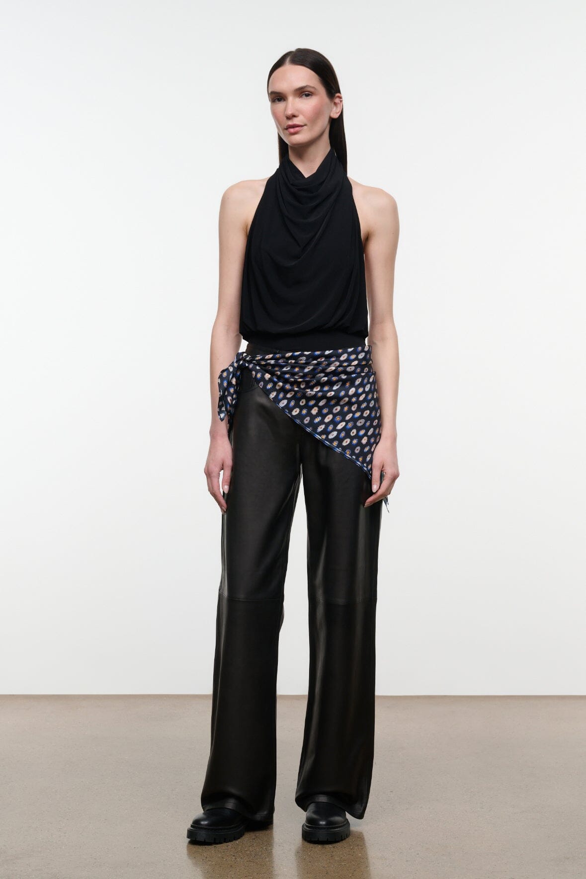 GUS LEATHER PANT | BLACK