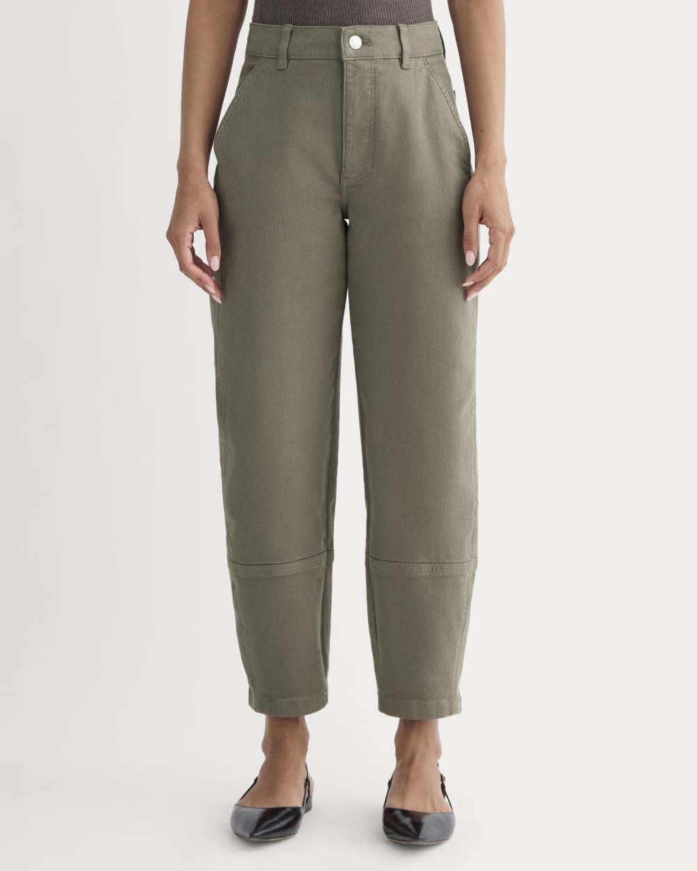 The Utility Barrel Pant | Taupe | Regular