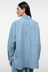 Josette Suede Shirt | Sky