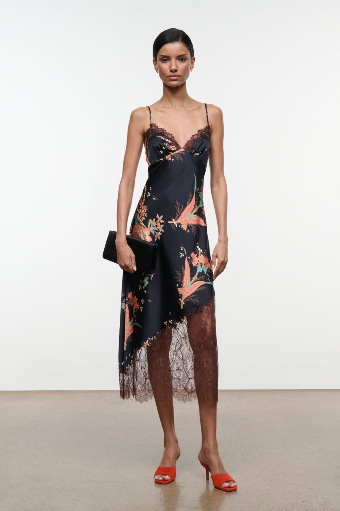 LARA SILK DRESS | TAPESTRY NOIR