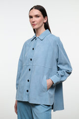 Josette Suede Shirt | Sky