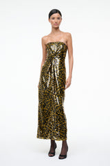 CECE DRESS | TURMERIC BLACK
