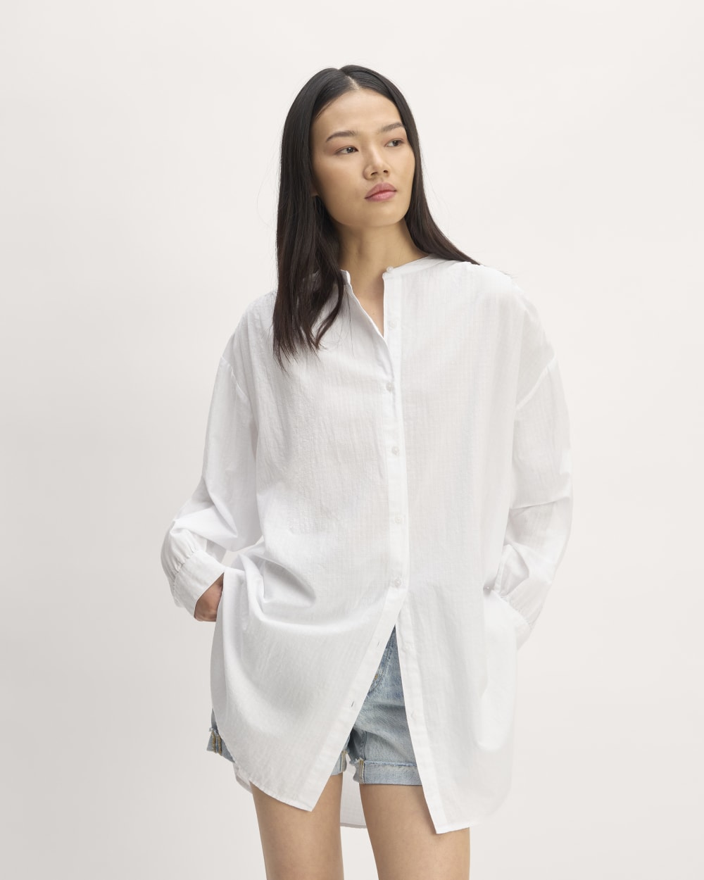 The Gauze Oversized Shirt | White