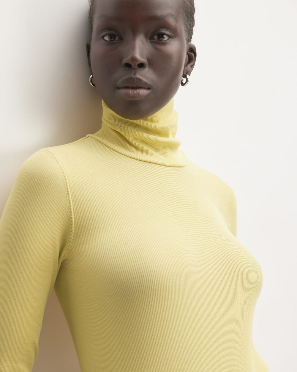 The Luxe Rib Turtleneck | Raffia