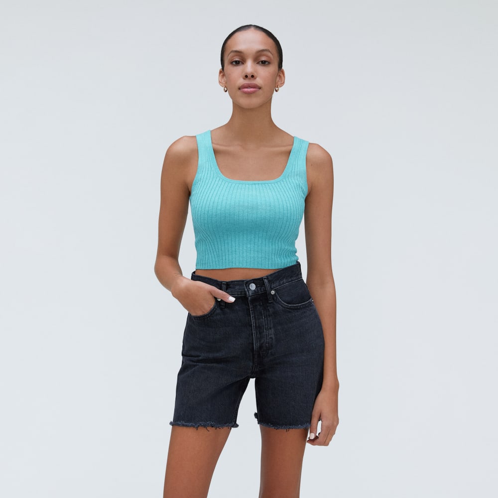 The Cotton-Merino Cami | Deep Turquoise