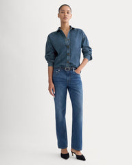Low-Rise Straight Jean | Tungsten Old Blue