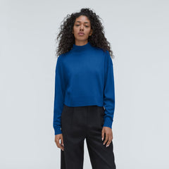 The Luxe Merino Turtleneck | Lapis Blue