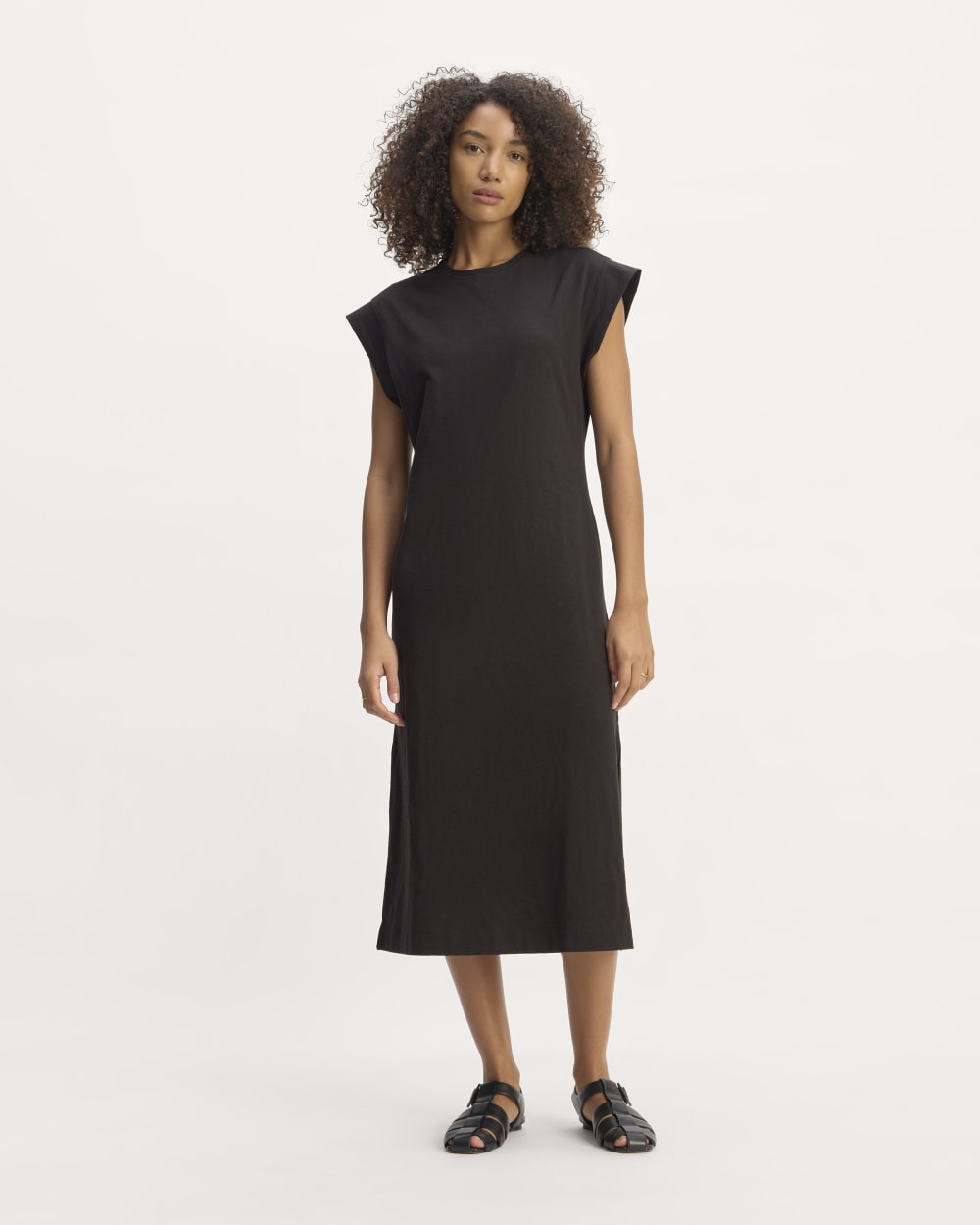 The Muscle Tee Midi Dress | Black