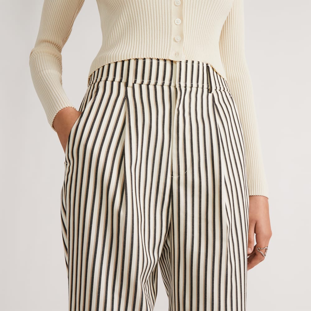 The Draper Tapered Pant in Buttersmooth | Ombre Stripe