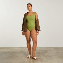 The Square-Neck One-Piece | Pepper