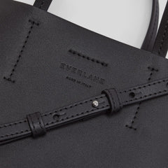The Luxe Italian Leather Crossbody | Black