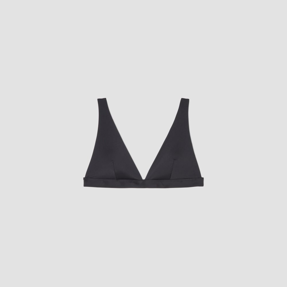 The ReNew Plunge Triangle Top | Black