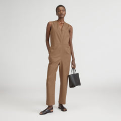 The Structured Cotton Jumpsuit | Toasted Coconut