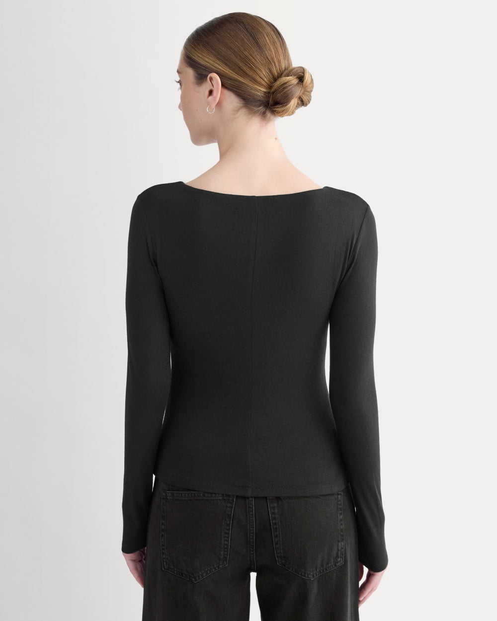 Button-Up Top in Butterluxe | Black