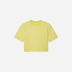 The Organic Cotton Cropped Tee | Acacia / Tan