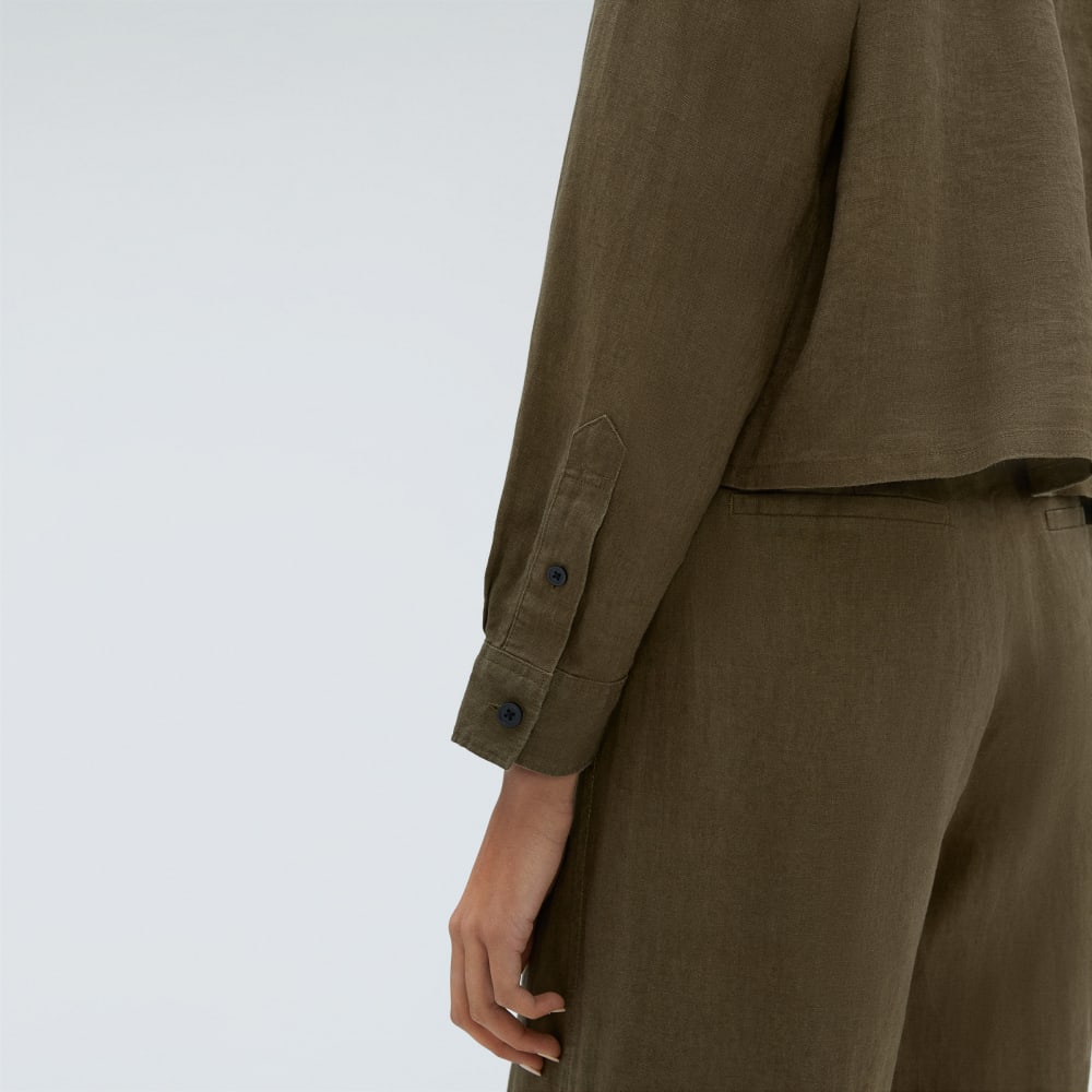 The Linen Way Short Shirt | Beech